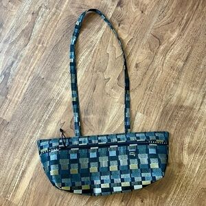 Helen's Daughters Studio Handcrafted Woven Tapestry Geometric Shoulder Bag